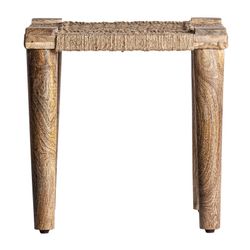Kaaji Mango Wood Stool, 41x41x41cm