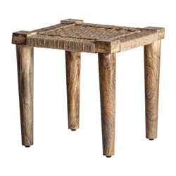 Kaaji Mango Wood Stool, 41x41x41cm