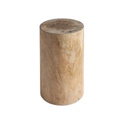 Taburete de madera de suar en marrón, 33 x 33 x 50 cm | Guelma