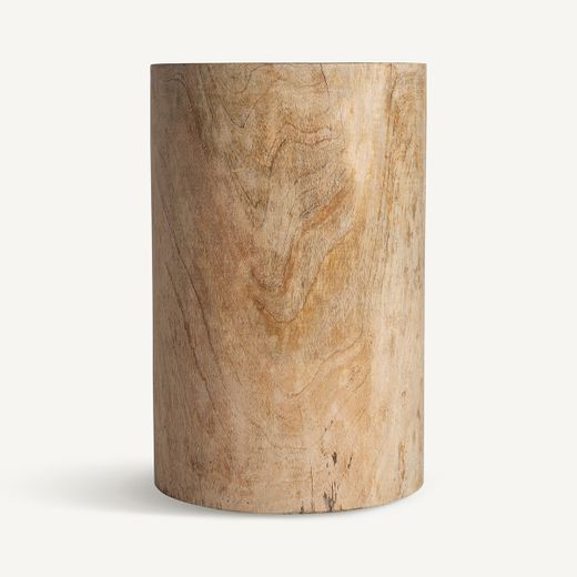 Taburete de madera de suar en marrón, 33 x 33 x 50 cm | Guelma