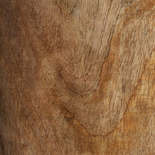 Taburete de madera de suar en marrón, 33 x 33 x 50 cm | Guelma