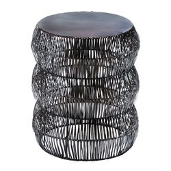 Bronze Metal Stool, Ø43x50cm