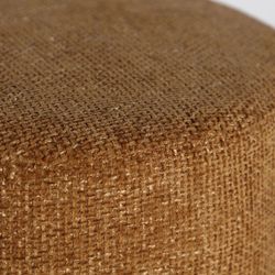Taburete de tejido en ocre, 41 x 41 x 48 cm | Souvens