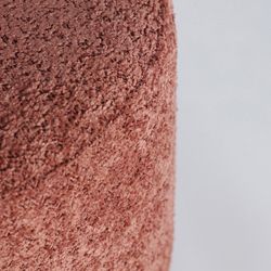 Taburete de tejido en rosa, 41 x 41 x 47 cm | Lemuy