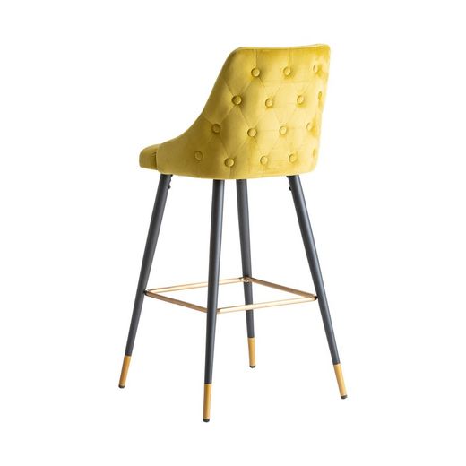 Gele Carpi fluwelen kruk, 50x56x110cm