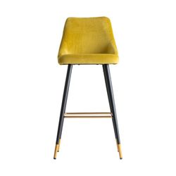Gele Carpi fluwelen kruk, 50x56x110cm