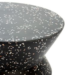 Epoxy terrazzo stool, 35x35x46 cm