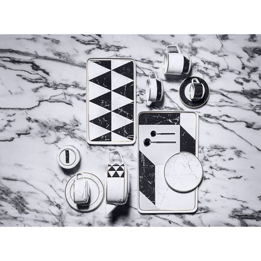 Porcelanowa filiżanka i spodek do kawy Carrara, Ø12,6x4,9 cm