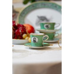 Kaffeetasse m/pl. Casa de Alba Porzellan, Ø13,2x8,3 cm