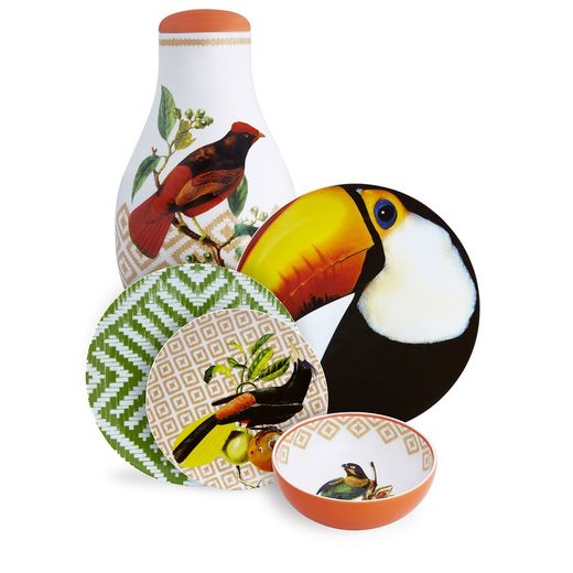 Taza café c/platillo porcelana Olhar O Brasil, Ø13x7,5 cm