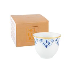 Chávena de café em porcelana multicor, Ø 6 x 5,1 cm | Transatlântico