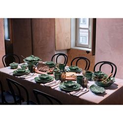 Tasse en faïence verte, 14 x 12 x 10,5 cm | Chou