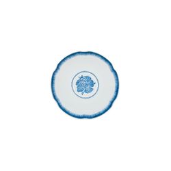 Tazza e piattino in porcellana bianca e blu, 16 x 16 x 6,3 cm | Coralina Blue