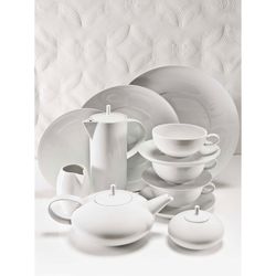 Porcelain breakfast cup and saucer Domo Whité, Ø19.1x5.7 cm