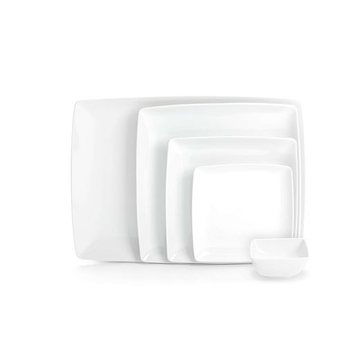 Porzellan-Sushi-Becher Carré White, 8,6x0x3,6 cm