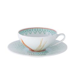 Teetasse und Untertasse Porzellan Fidschi, Ø16,5x5,1 cm