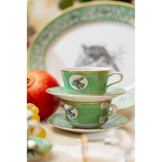 Filiżanka do herbaty w / pl. Porcelana Casa de Alba, 16x16x5,6 cm