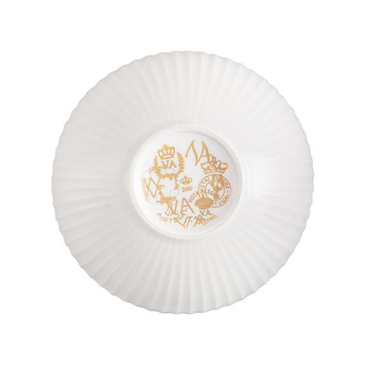 White and gold porcelain cereal bowl, 15.2 x 15.2 x 6 cm | 200 Years