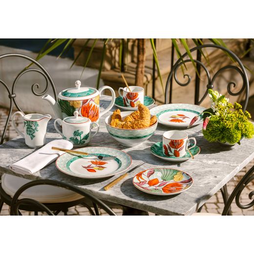 Bol à céréales en porcelaine multicolore, 16,2 x 16,2 x 7,4 cm | Lotus