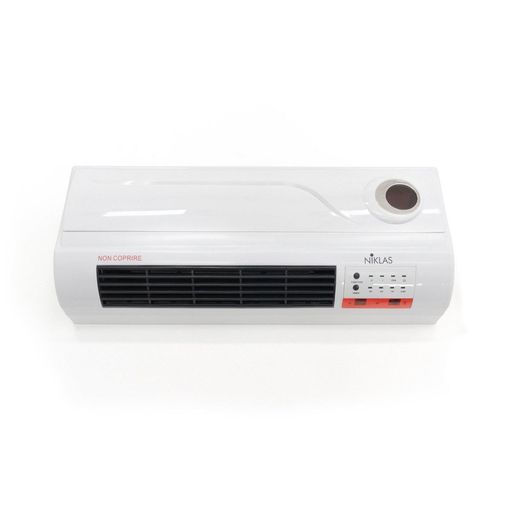 Termoventilador de parede cerâmico abs branco, 63 x 12 x 22 cm | conforto dividido
