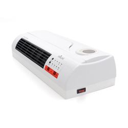 Termoventilador de parede cerâmico abs branco, 63 x 12 x 22 cm | conforto dividido