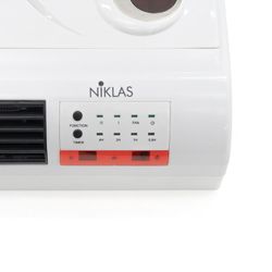 Termoventilador de parede cerâmico abs branco, 63 x 12 x 22 cm | conforto dividido