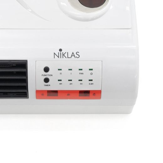 Termoventilador de parede cerâmico abs branco, 63 x 12 x 22 cm | conforto dividido