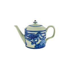 Porcelanowy czajniczek w kolorze antycznego błękitu i bieli, 25,1 x 13,1 x 15,8 cm | Znaczenie