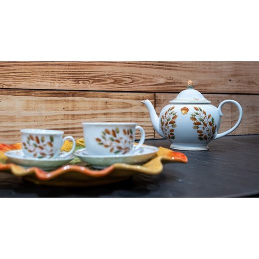 White porcelain teapot, 26.3 x 15.8 x 18 cm | Gudrum