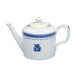 Porcelain teapot in white and blue, 25.1 x 13.1 x 16.1 cm | Cozinha Velha