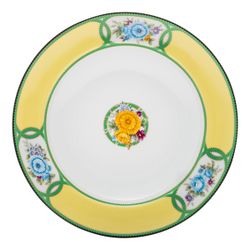 Assiette creuse en porcelaine multicolore, 22,8 x 22,8 x 3,7 cm | Hérança