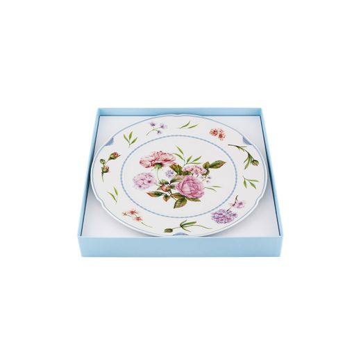 Plat de service en porcelaine multicolore, 32,8 x 32,8 x 2,9 cm | Bridgerton
