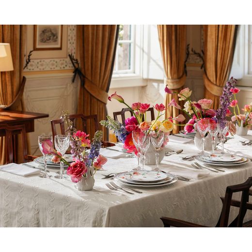 Plat de service en porcelaine multicolore, 32,8 x 32,8 x 2,9 cm | Bridgerton