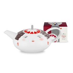 Multicolored porcelain teapot, 26.5 x 18 x 12 cm | Tea With Alice