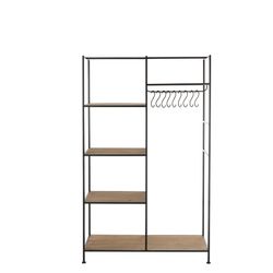 Armario Abierto Madera y Metal 111x52x181 cm