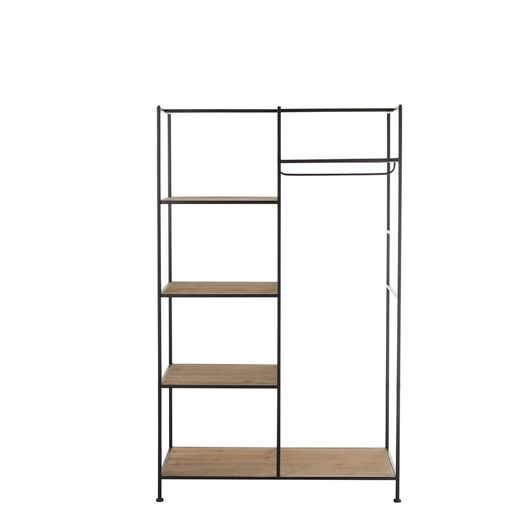 Armario Abierto Madera y Metal 111x52x181 cm