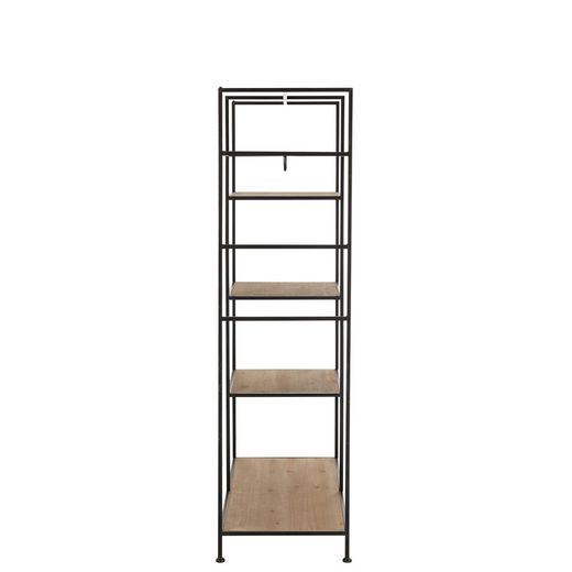 Armario Abierto Madera y Metal 111x52x181 cm