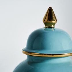 Ceramic Tibor Rif in natural, 17 x 17 x 42 cm