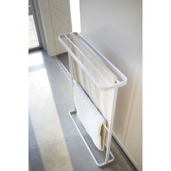 Porta asciugamani in acciaio bianco, 65 x 15 x 75 cm | Torre