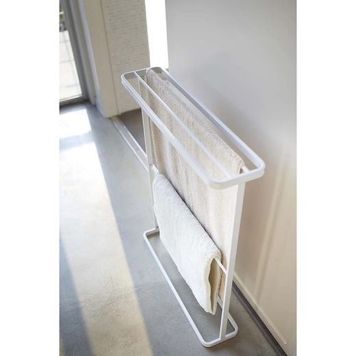Steel towel rack in white, 65 x 15 x 75 cm | Tower