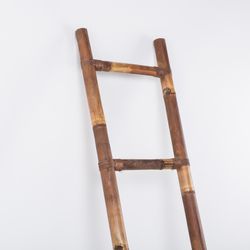 Brun Bambus dekorativ stige, 40x200 cm