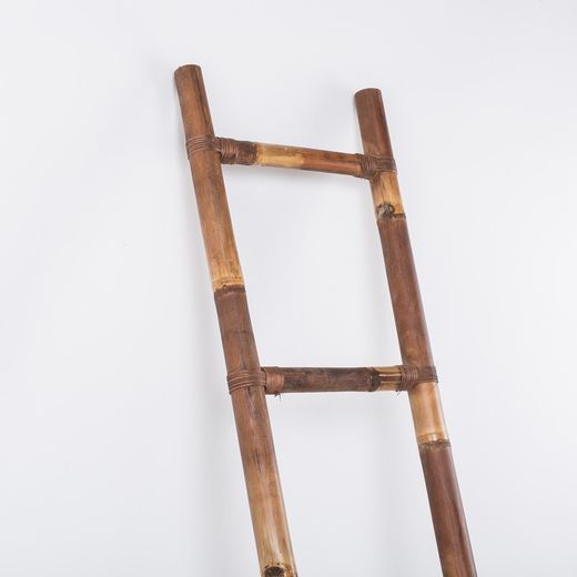 Brun Bambus dekorativ stige, 40x200 cm
