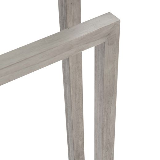 Porte-serviettes en bois gris, 55x21x110cm
