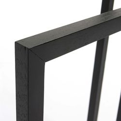 Svart handduksställ i trä, 55x27x93cm