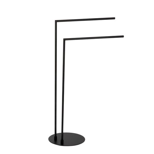 Toallero de metal en negro, 25 x 25 x 81 cm | Metal