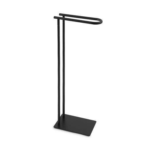 Toallero  de metal en negro, 30 x 20 x 88 cm | Metal