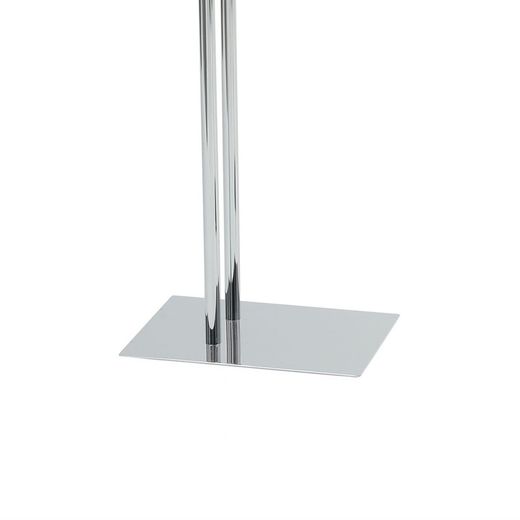 Chrome Cylindrical Double L-shaped Towel Rack, 30x20x82cm