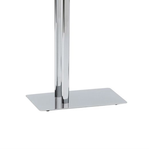 Chrome Square Double L-shaped Towel Rack, 30x20x81cm