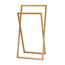 Porte-serviettes pliant en bambou, 45x30x87cm