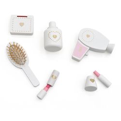 Λευκό ξύλινο παιδικό μπουντουάρ, 49x34x97 cm | κέντρο ομορφιάς